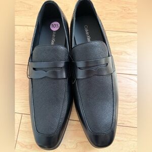 Calvin Klein Men's Elegant Black Slip-Ons
